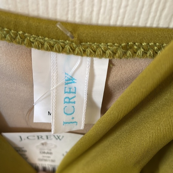 J. Crew One-Piece Bathing Suit, olive 🫒/ army green,plunging v neck - Picture 8 of 14